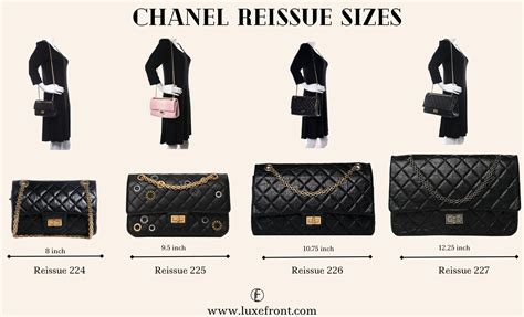 chanel reissue 2.55 sizes|Chanel vintage 2.55 bag price.